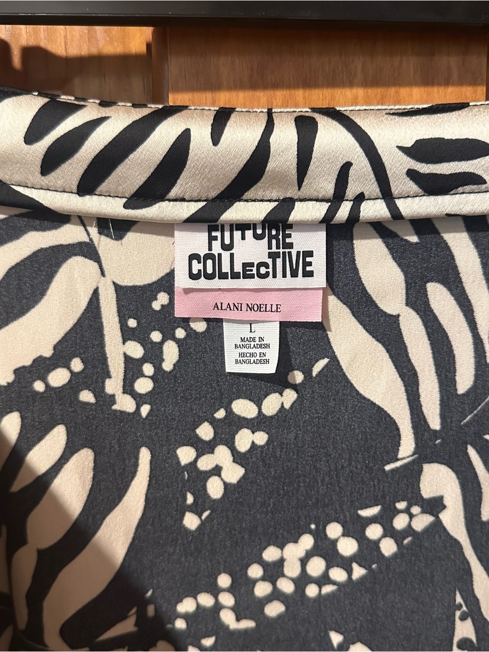 Future Collective Black and Cream Printed Women's Skirt